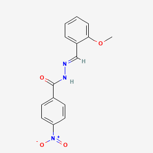 N'-[(E)-(2-methoxyphenyl)methylidene]-4-nitrobenzohydrazide