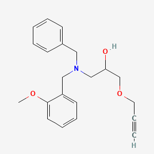 1-[Benzyl(2-methoxybenzyl)amino]-3-(2-propynyloxy)-2-propanol