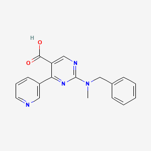 2-[Benzyl(methyl)amino]-4-(pyridin-3-yl)pyrimidine-5-carboxylic acid