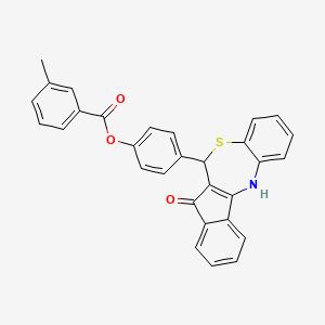 4-(7-Hydroxy-6H-indeno[2,1-C][1,5]benzothiazepin-6-YL)phenyl 3-methylbenzoate