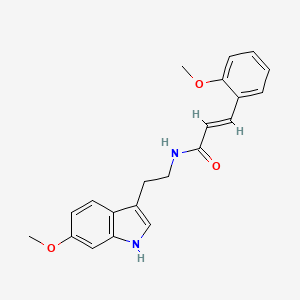 (2E)-N-[2-(6-methoxy-1H-indol-3-yl)ethyl]-3-(2-methoxyphenyl)prop-2-enamide