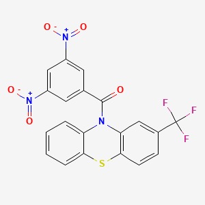 (3,5-dinitrophenyl)[2-(trifluoromethyl)-10H-phenothiazin-10-yl]methanone