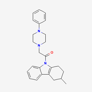 1-(3-methyl-1,2,3,4-tetrahydro-9H-carbazol-9-yl)-2-(4-phenylpiperazin-1-yl)ethanone