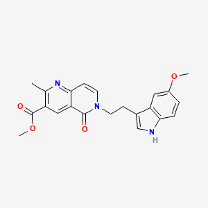 methyl 6-[2-(5-methoxy-1H-indol-3-yl)ethyl]-2-methyl-5-oxo-5,6-dihydro-1,6-naphthyridine-3-carboxylate