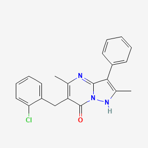 6-(2-chlorobenzyl)-2,5-dimethyl-3-phenylpyrazolo[1,5-a]pyrimidin-7(4H)-one