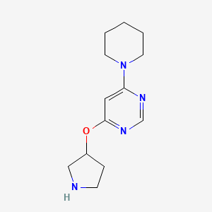 4-(Piperidin-1-yl)-6-(pyrrolidin-3-yloxy)pyrimidine