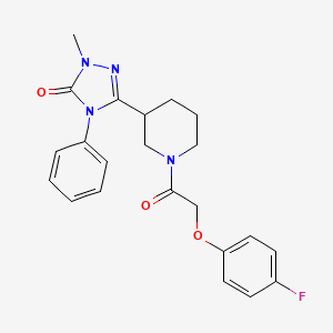 3-(1-(2-(4-fluorophenoxy)acetyl)piperidin-3-yl)-1-methyl-4-phenyl-1H-1,2,4-triazol-5(4H)-one