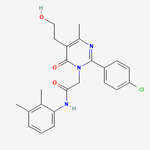 2-[2-(4-chlorophenyl)-5-(2-hydroxyethyl)-4-methyl-6-oxopyrimidin-1(6H)-yl]-N-(2,3-dimethylphenyl)acetamide