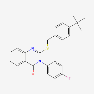 2-[(4-tert-butylbenzyl)sulfanyl]-3-(4-fluorophenyl)quinazolin-4(3H)-one