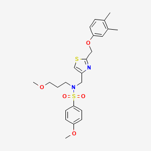 N-[[2-[(3,4-Dimethylphenoxy)methyl]-4-thiazolyl]methyl]-4-methoxy-N-(3-methoxypropyl)benzenesulfonamide