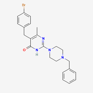 2-(4-benzylpiperazin-1-yl)-5-(4-bromobenzyl)-6-methylpyrimidin-4(3H)-one