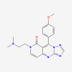 7-[2-(dimethylamino)ethyl]-9-(4-methoxyphenyl)pyrido[4,3-d][1,2,4]triazolo[1,5-a]pyrimidin-8(7H)-one