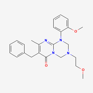 7-benzyl-3-(2-methoxyethyl)-1-(2-methoxyphenyl)-8-methyl-1,2,3,4-tetrahydro-6H-pyrimido[1,2-a][1,3,5]triazin-6-one