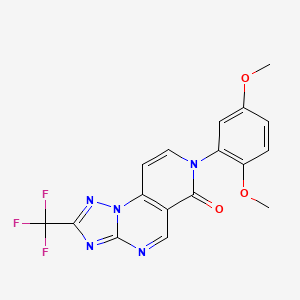 7-(2,5-dimethoxyphenyl)-2-(trifluoromethyl)pyrido[3,4-e][1,2,4]triazolo[1,5-a]pyrimidin-6(7H)-one