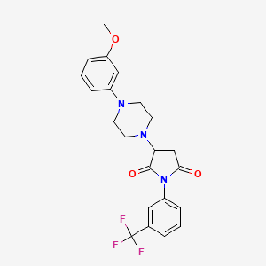 3-[4-(3-Methoxyphenyl)piperazin-1-yl]-1-[3-(trifluoromethyl)phenyl]pyrrolidine-2,5-dione