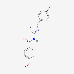 4-methoxy-N-[4-(4-methylphenyl)-1,3-thiazol-2-yl]benzamide