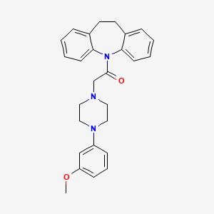 1-(10,11-dihydro-5H-dibenzo[b,f]azepin-5-yl)-2-[4-(3-methoxyphenyl)piperazin-1-yl]ethanone