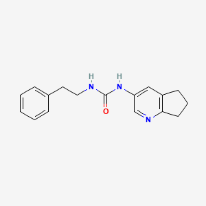 1-(6,7-Dihydro-5H-cyclopenta[b]pyridin-3-yl)-3-phenethylurea