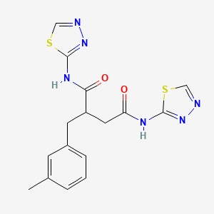 2-[(3-methylphenyl)methyl]-N,N'-bis(1,3,4-thiadiazol-2-yl)butanediamide