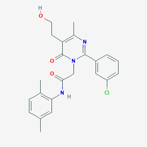 2-[2-(3-chlorophenyl)-5-(2-hydroxyethyl)-4-methyl-6-oxopyrimidin-1(6H)-yl]-N-(2,5-dimethylphenyl)acetamide