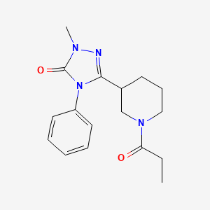 1-methyl-4-phenyl-3-(1-propionylpiperidin-3-yl)-1H-1,2,4-triazol-5(4H)-one