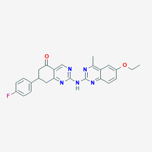 2-[(6-ethoxy-4-methylquinazolin-2-yl)amino]-7-(4-fluorophenyl)-7,8-dihydroquinazolin-5(6H)-one