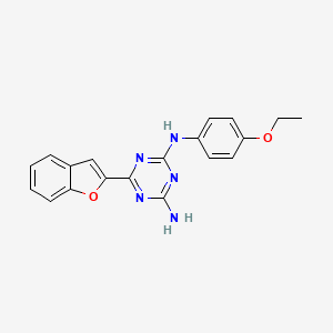 6-(1-benzofuran-2-yl)-N-(4-ethoxyphenyl)-1,3,5-triazine-2,4-diamine