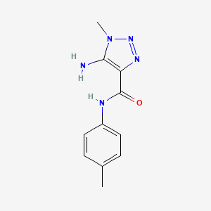 1,2,3-Triazole-4-carboxamide, N-(4-tolyl)-5-amino-1-methyl-