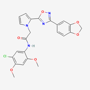 2-{2-[3-(1,3-benzodioxol-5-yl)-1,2,4-oxadiazol-5-yl]-1H-pyrrol-1-yl}-N-(5-chloro-2,4-dimethoxyphenyl)acetamide