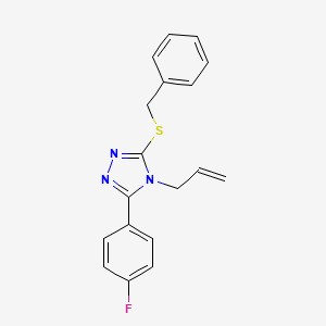 3-(benzylsulfanyl)-5-(4-fluorophenyl)-4-(prop-2-en-1-yl)-4H-1,2,4-triazole