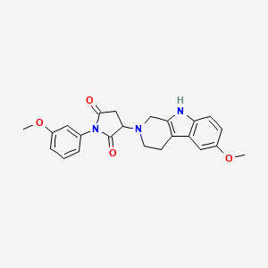 1-(3-methoxyphenyl)-3-(6-methoxy-1,3,4,9-tetrahydro-2H-beta-carbolin-2-yl)pyrrolidine-2,5-dione