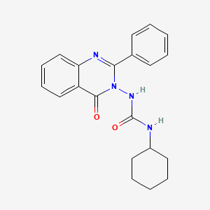 1-cyclohexyl-3-(4-oxo-2-phenylquinazolin-3(4H)-yl)urea