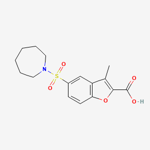 5-(Azepane-1-sulfonyl)-3-methyl-1-benzofuran-2-carboxylic acid