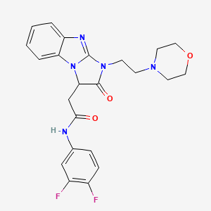 N-(3,4-difluorophenyl)-2-{1-[2-(morpholin-4-yl)ethyl]-2-oxo-2,3-dihydro-1H-imidazo[1,2-a]benzimidazol-3-yl}acetamide