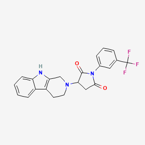 3-(1,3,4,9-tetrahydro-2H-beta-carbolin-2-yl)-1-[3-(trifluoromethyl)phenyl]pyrrolidine-2,5-dione