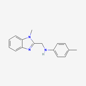 4-methyl-N-[(1-methyl-1H-benzimidazol-2-yl)methyl]aniline