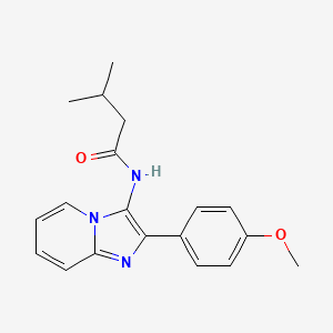 N-[2-(4-methoxyphenyl)imidazo[1,2-a]pyridin-3-yl]-3-methylbutanamide