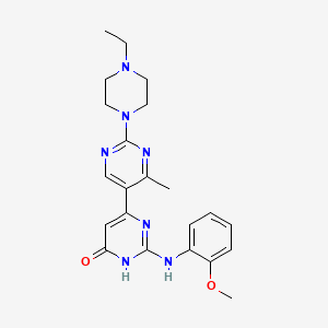 2'-(4-Ethylpiperazin-1-YL)-2-[(2-methoxyphenyl)amino]-4'-methyl-1,6-dihydro-[4,5'-bipyrimidin]-6-one