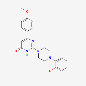 6-(4-methoxyphenyl)-2-[4-(2-methoxyphenyl)piperazin-1-yl]pyrimidin-4(3H)-one