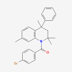 (4-bromophenyl)(2,2,4,7-tetramethyl-4-phenyl-3,4-dihydroquinolin-1(2H)-yl)methanone