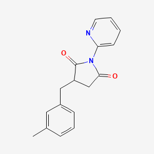 3-(3-Methylbenzyl)-1-(pyridin-2-yl)pyrrolidine-2,5-dione