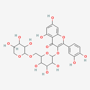 3-[(6-O-alpha-L-arabinopyranosyl-beta-D-glucopyranosyl)oxy]-2-(3,4-dihydroxyphenyl)-5,7-dihydroxy-4H-1-benzopyran-4-one