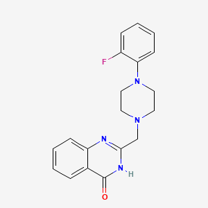 molecular formula C19H19FN4O B11186703 2-{[4-(2-Fluorophenyl)piperazin-1-yl]methyl}quinazolin-4-ol 