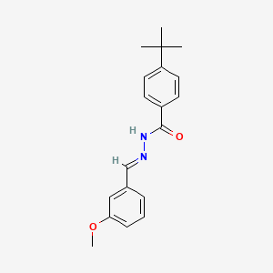 4-tert-butyl-N'-[(E)-(3-methoxyphenyl)methylidene]benzohydrazide