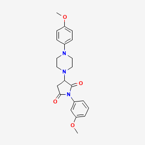 1-(3-Methoxyphenyl)-3-[4-(4-methoxyphenyl)piperazin-1-yl]pyrrolidine-2,5-dione