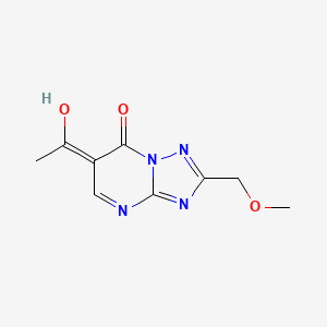 1-[7-Hydroxy-2-(methoxymethyl)[1,2,4]triazolo[1,5-a]pyrimidin-6-yl]ethanone