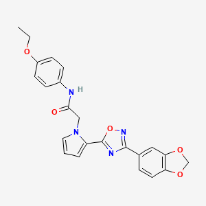 2-{2-[3-(1,3-benzodioxol-5-yl)-1,2,4-oxadiazol-5-yl]-1H-pyrrol-1-yl}-N-(4-ethoxyphenyl)acetamide