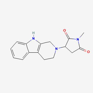 1-methyl-3-(1,3,4,9-tetrahydro-2H-beta-carbolin-2-yl)pyrrolidine-2,5-dione