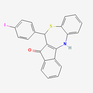 6-(4-Iodophenyl)-6H-indeno[2,1-C][1,5]benzothiazepin-7-OL