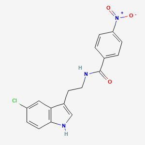 N-[2-(5-chloro-1H-indol-3-yl)ethyl]-4-nitrobenzamide